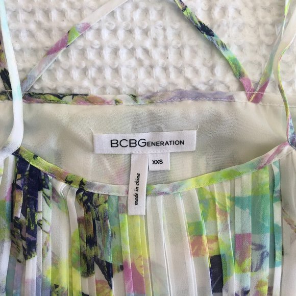 BCBG Pleated Dress - Glitchy Floral - Picture 6 of 6